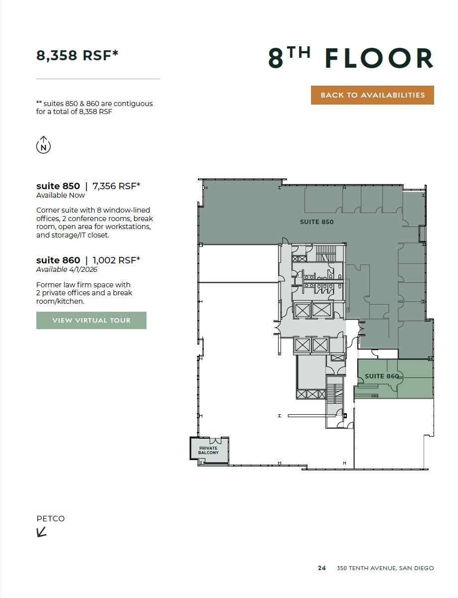 350 10th Ave, San Diego, CA à louer Plan d’étage– Image 1 sur 1
