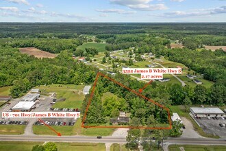 3522 James B White Hwy, Whiteville, NC - VUE AÉRIENNE  vue de carte
