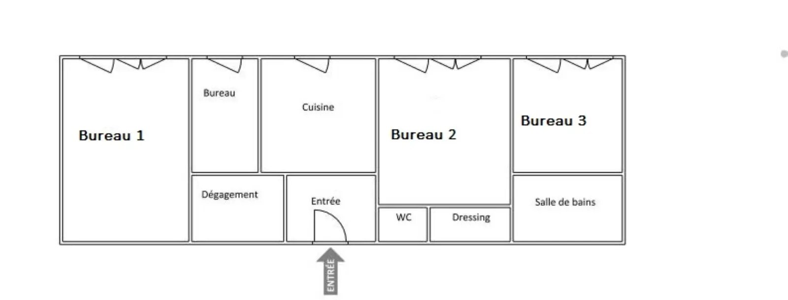 Bureau dans Villeurbanne à vendre Plan d’étage– Image 1 sur 6