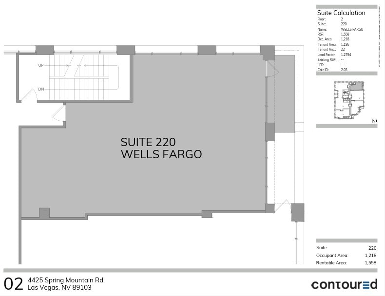 4425 Spring Mountain Rd, Las Vegas, NV à louer Plan d’étage– Image 1 sur 3