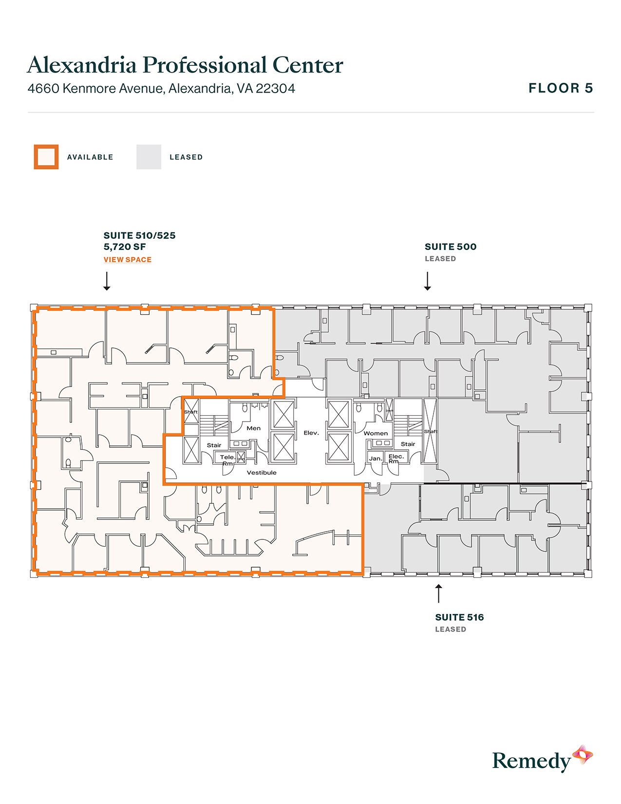 4660 Kenmore Ave, Alexandria, VA à louer Plan d’étage– Image 1 sur 1