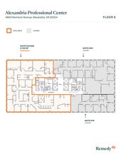 4660 Kenmore Ave, Alexandria, VA à louer Plan d’étage– Image 1 sur 1