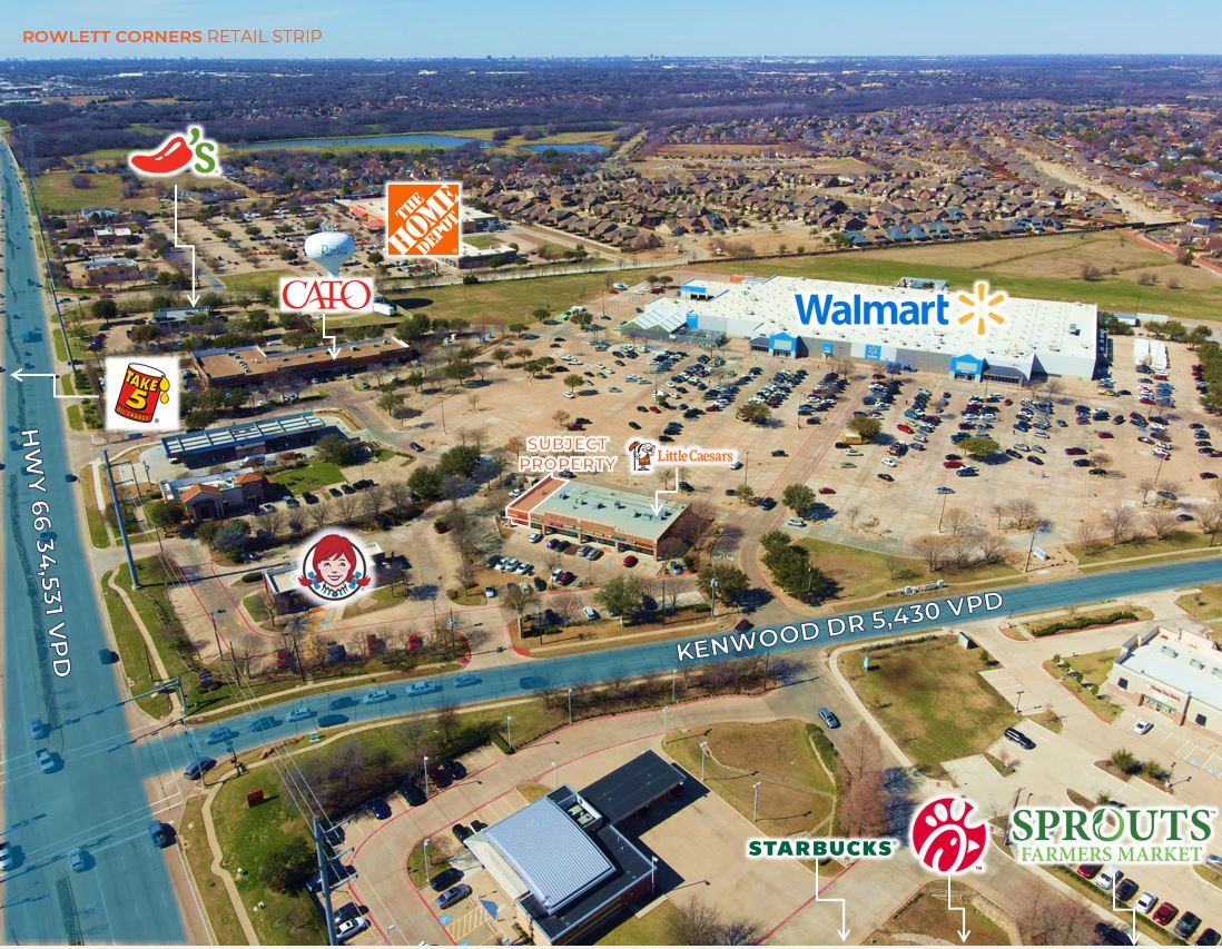 5401 Kenwood Dr, Rowlett, TX à louer Photo de l’immeuble– Image 1 sur 5