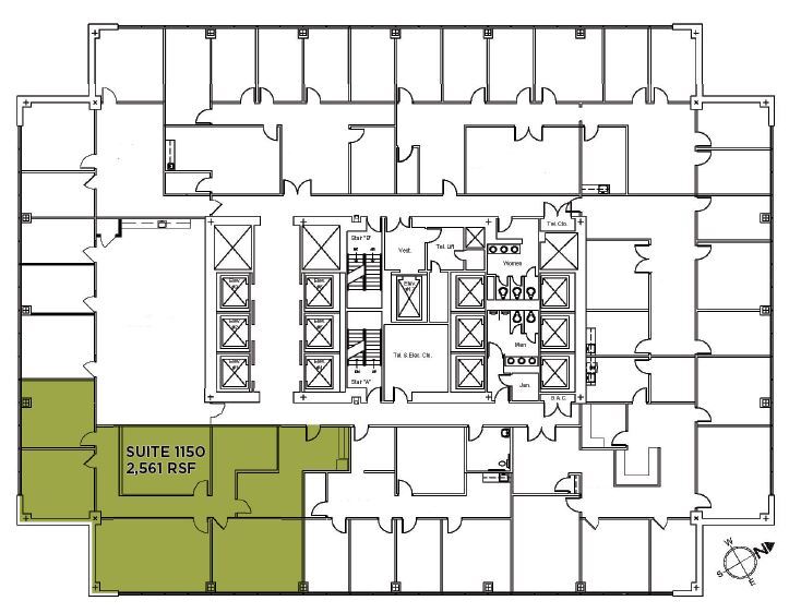 919 E Main St, Richmond, VA à louer Plan d’étage– Image 1 sur 1