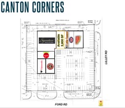 42400-42454 Ford Rd, Canton, MI à louer Plan de site– Image 1 sur 1