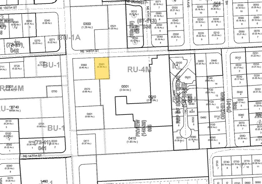 640 NE 149th St, Miami, FL à louer - Plan cadastral – Image 3 sur 10