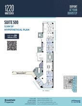 1220 19th St NW, Washington, DC à louer Plan d’étage– Image 1 sur 2
