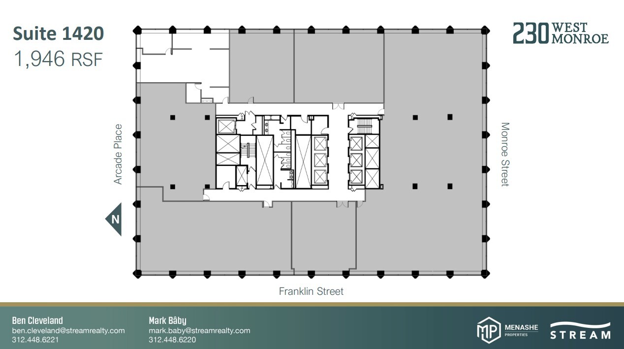 230 W Monroe St, Chicago, IL à louer Plan d’étage– Image 1 sur 1