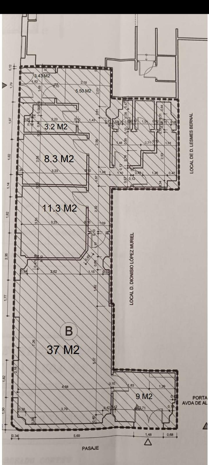 Local commercial dans Cáceres, Cáceres à louer Plan d’étage– Image 1 sur 3