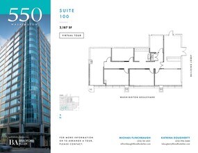 550 W Washington Blvd, Chicago, IL à louer Plan d’étage– Image 1 sur 4