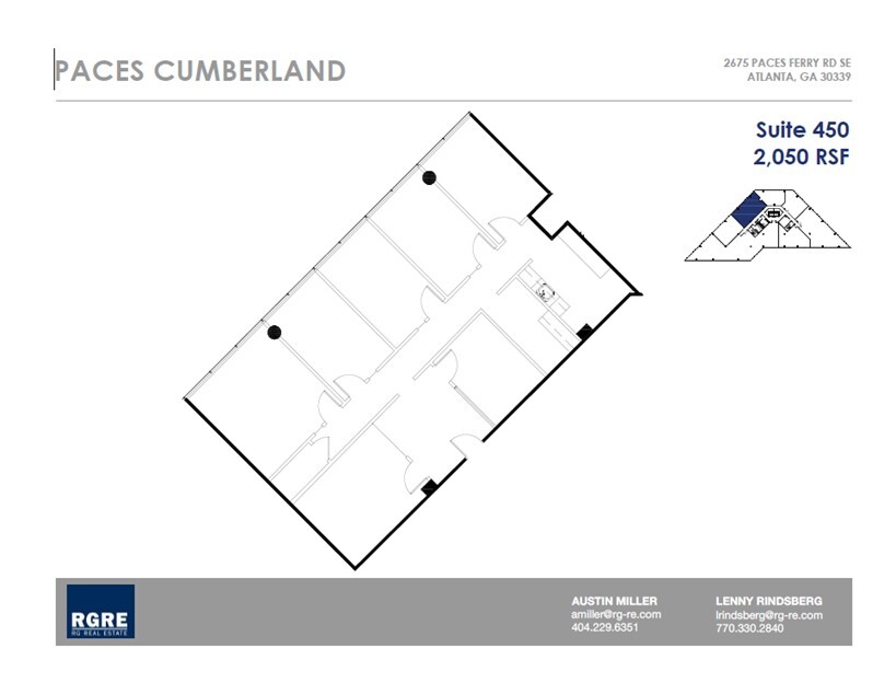 2675 Paces Ferry Rd SE, Atlanta, GA à louer Plan d’étage– Image 1 sur 1