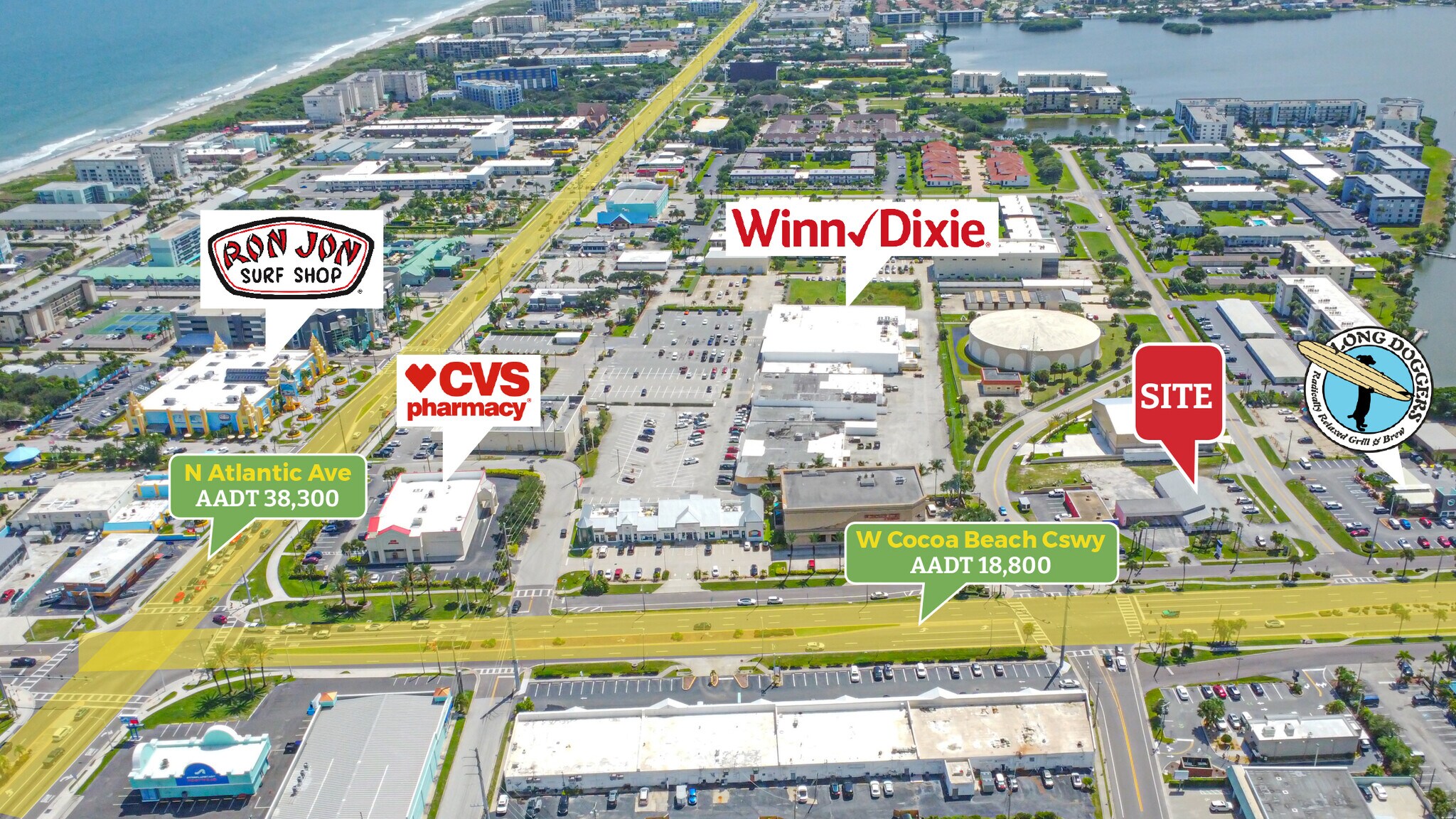 320 W Cocoa Beach Cswy, Cocoa Beach, FL à vendre Photo de l’immeuble– Image 1 sur 28