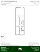 27 Mauchly, Irvine, CA à louer Plan d’étage– Image 1 sur 1