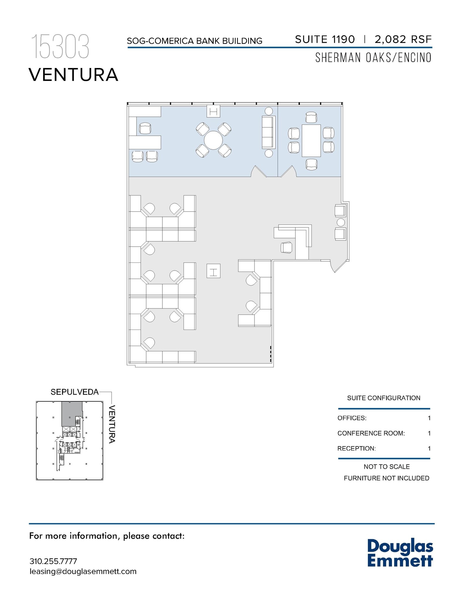 15301 Ventura Blvd, Sherman Oaks, CA à louer Plan d’étage– Image 1 sur 1