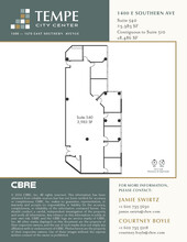 1400 E Southern Ave, Tempe, AZ à louer Plan d’étage– Image 1 sur 2
