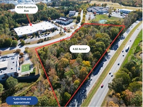 4250 Furniture Dr, Jamestown, NC - VUE AÉRIENNE  vue de carte - Image1