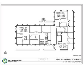 3821 W Charleston Blvd, Las Vegas, NV à louer Plan d’étage– Image 1 sur 5