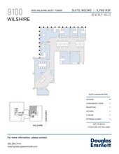 9100 Wilshire Blvd, Beverly Hills, CA à louer Plan d’étage– Image 1 sur 1