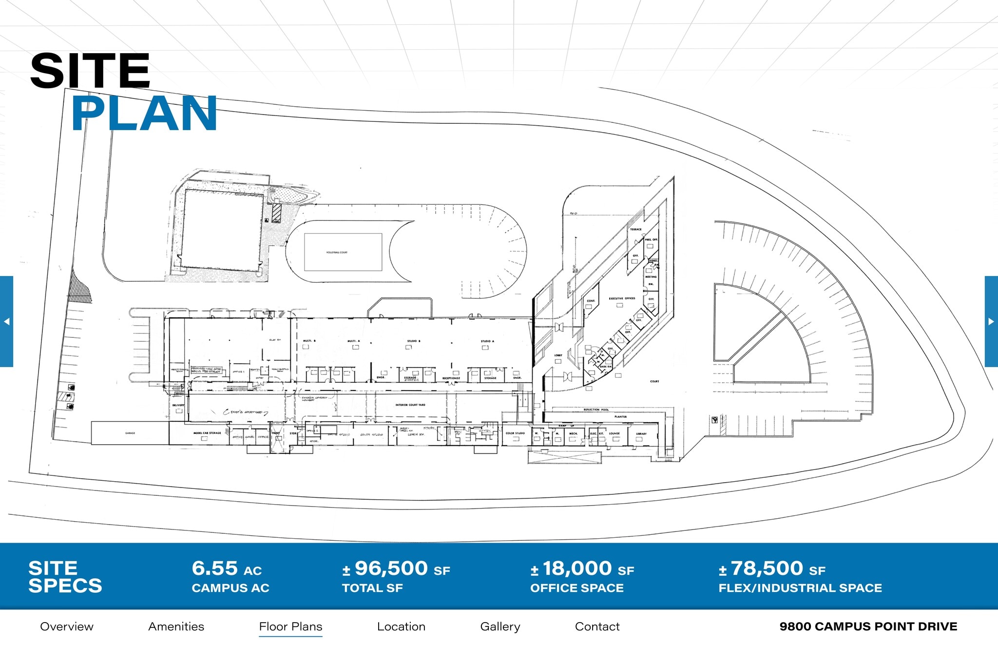 9800 Campus Point Dr, San Diego, CA à louer Plan de site– Image 1 sur 17