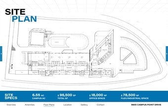 9800 Campus Point Dr, San Diego, CA à louer Plan de site– Image 1 sur 17
