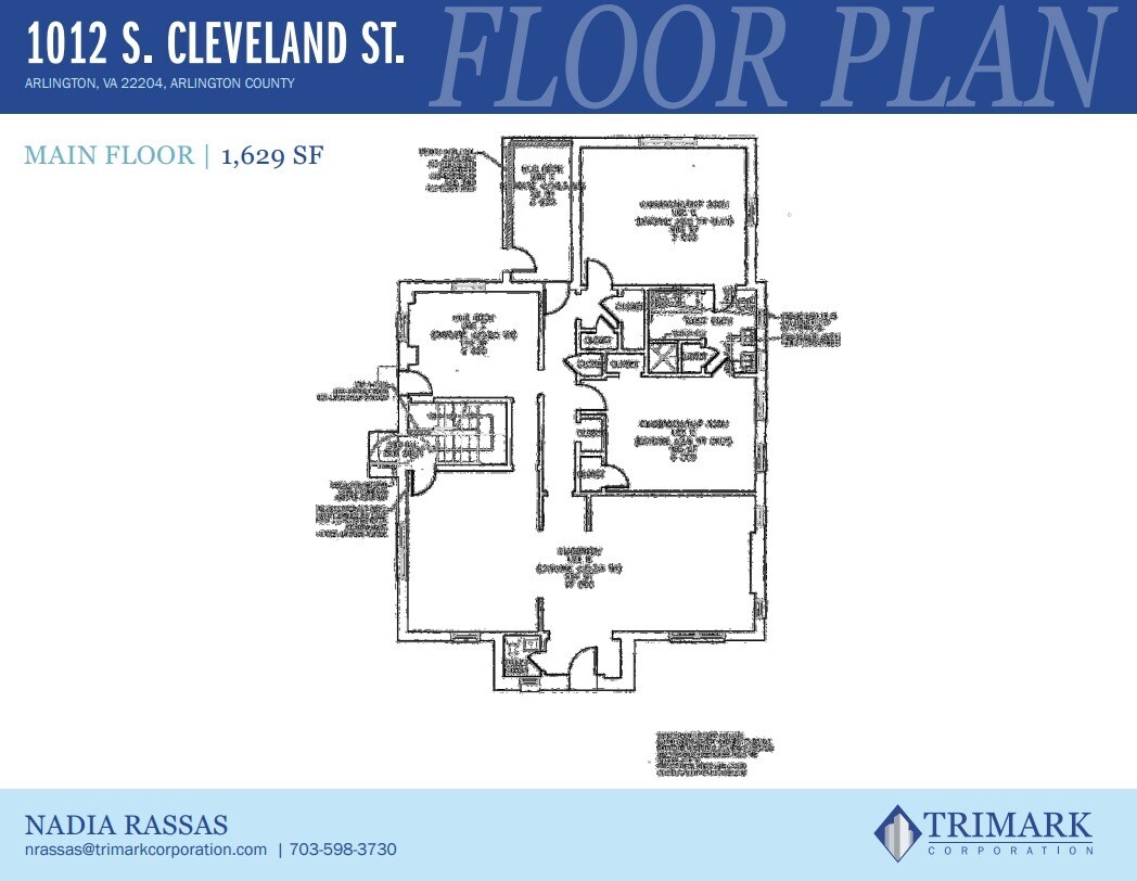 1012 S Cleveland St, Arlington, VA à louer Plan d’étage– Image 1 sur 1