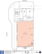 150 Hudson St, Jersey City, NJ à louer Plan d’étage– Image 2 sur 2