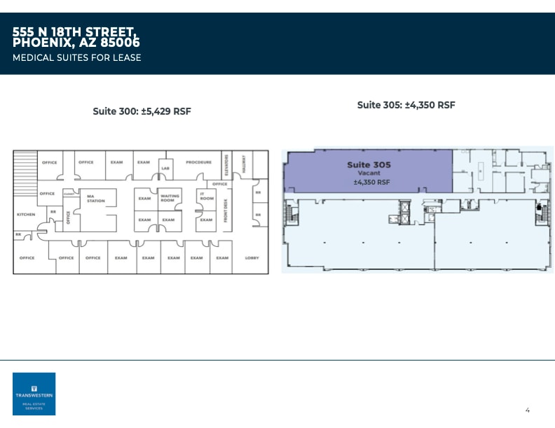 555 N 18th St, Phoenix, AZ à louer Plan d’étage– Image 1 sur 1