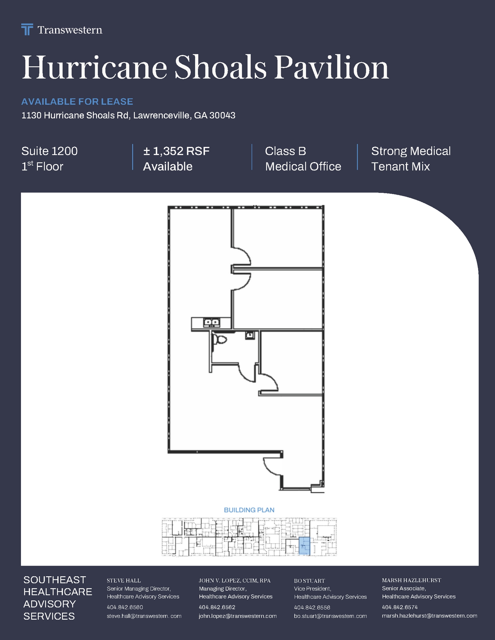 1130 Hurricane Shoals Rd, Lawrenceville, GA à louer Plan d’étage– Image 1 sur 1