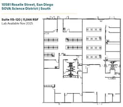 11555 Sorrento Valley Rd, San Diego, CA à louer Plan d’étage– Image 1 sur 1