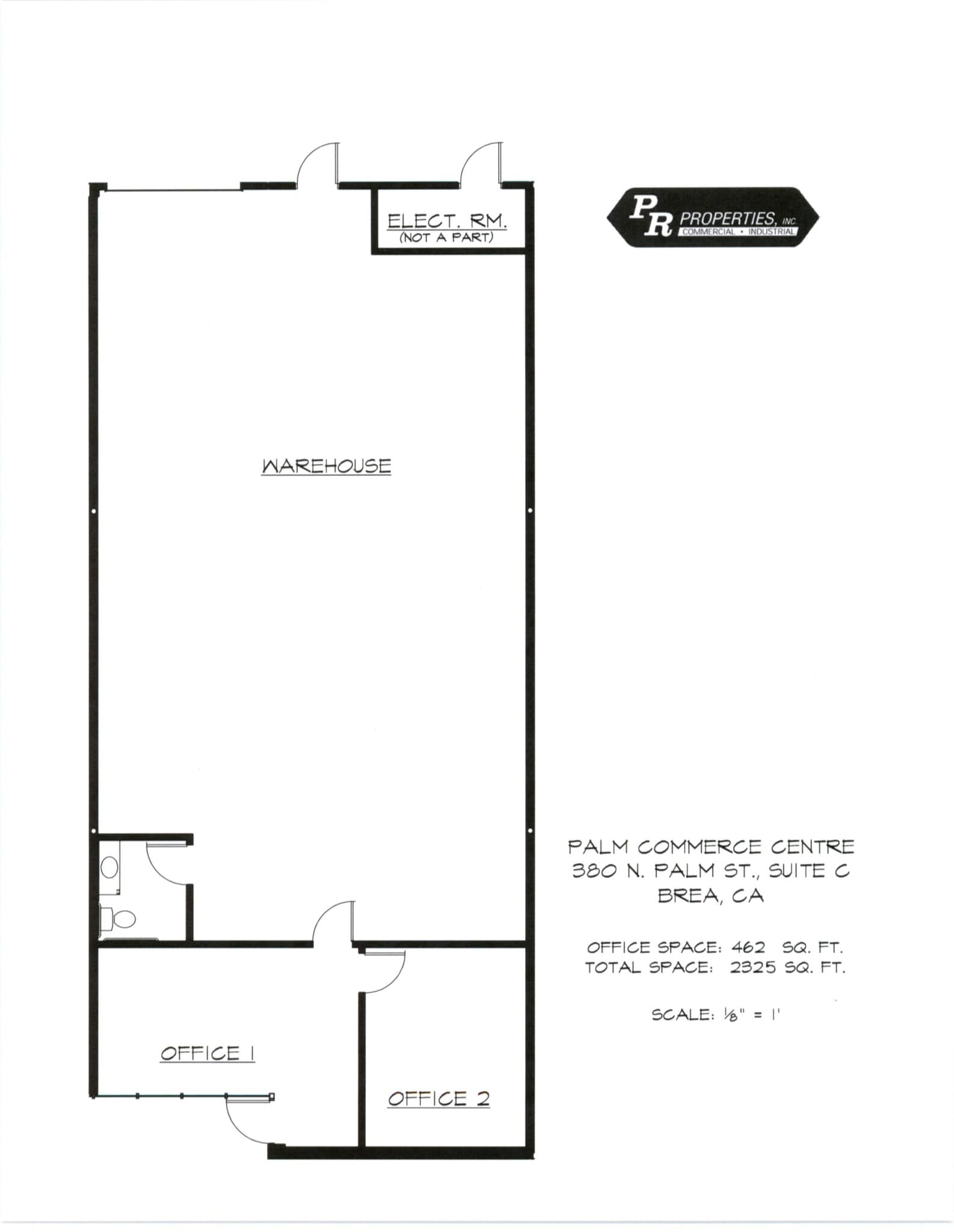 370 N Palm St, Brea, CA à louer Plan de site– Image 1 sur 2