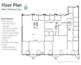 8500-8544 Baxter Pl, Burnaby, BC à louer Plan d’étage– Image 1 sur 1