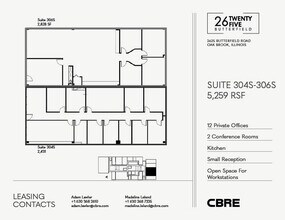 2625 Butterfield Rd, Oak Brook, IL à louer Plan d’étage– Image 2 sur 2