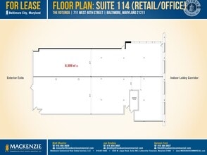 711 W 40th St, Baltimore, MD à louer Plan d’étage– Image 1 sur 1