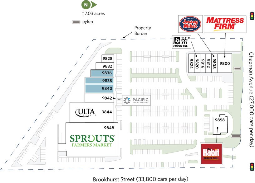 9852 Chapman Ave, Garden Grove, CA à louer - Plan de site – Image 3 sur 22