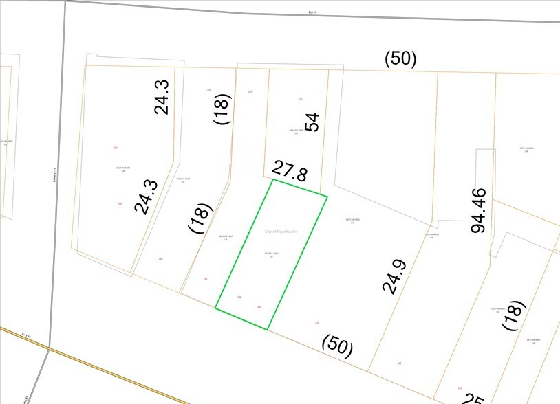 232 Hay St, Fayetteville, NC à louer - Plan cadastral – Image 2 sur 5