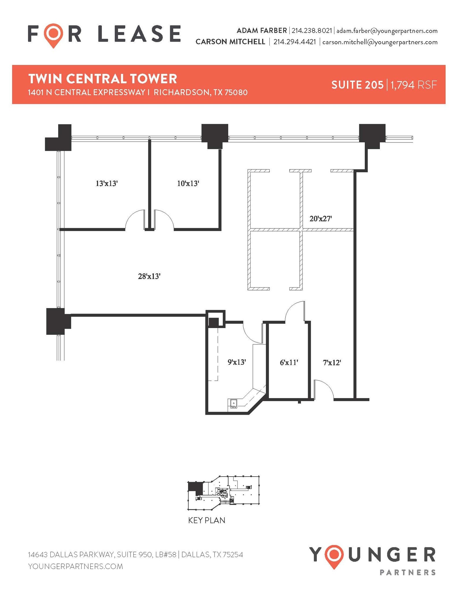 1401 N Central Expy, Richardson, TX à louer Plan d’étage– Image 1 sur 1