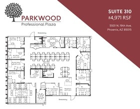 5501 N 19th Ave, Phoenix, AZ à louer Plan d’étage– Image 1 sur 1