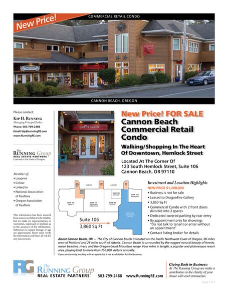 123 S Hemlock St, Cannon Beach, OR à vendre - Photo de l’immeuble – Image 2 sur 5