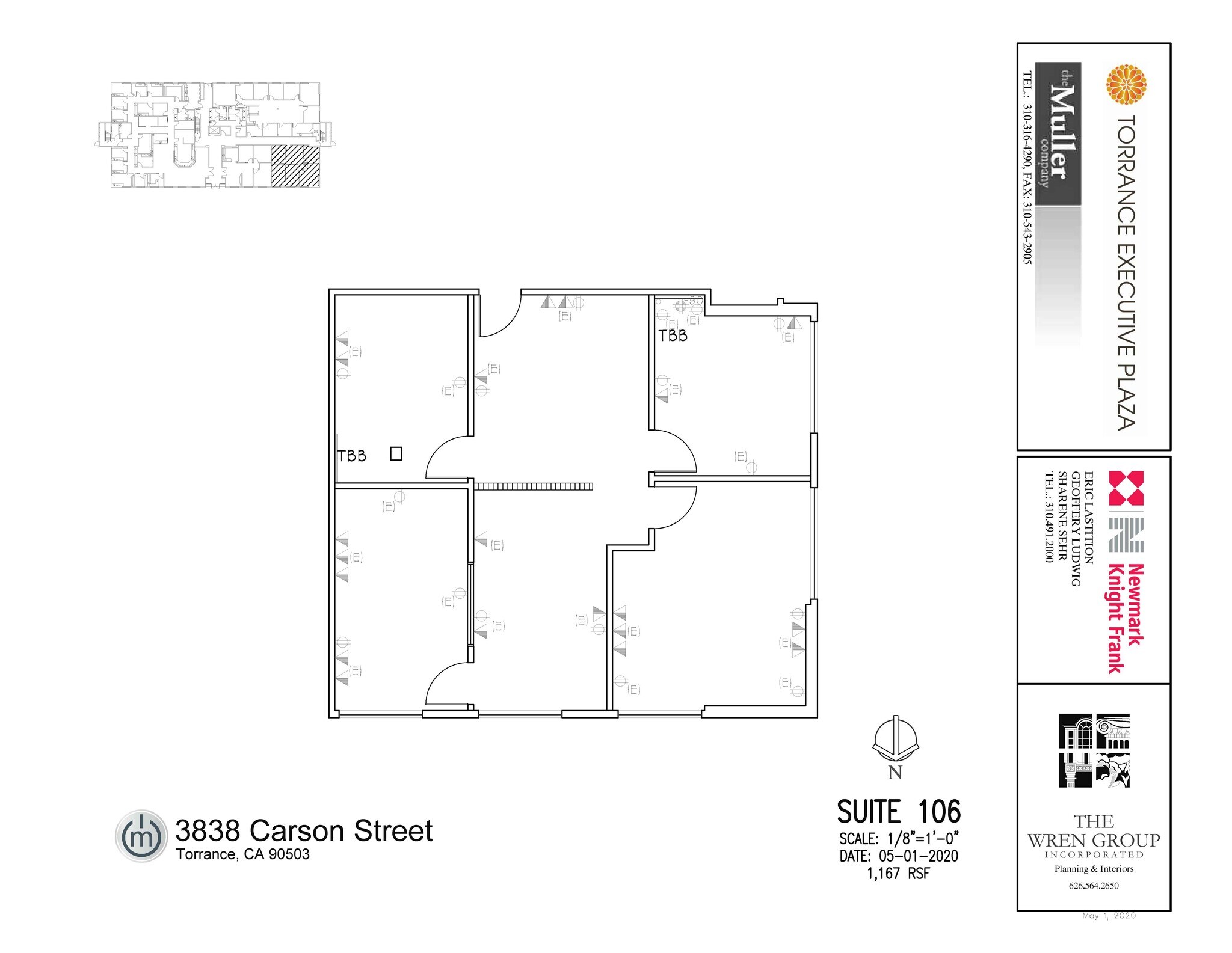 3848 W Carson St, Torrance, CA à louer Plan d’étage– Image 1 sur 1