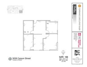 3848 W Carson St, Torrance, CA à louer Plan d’étage– Image 1 sur 1