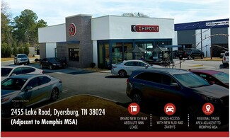 Plus de détails pour 2455 Lake Rd, Dyersburg, TN - Local commercial à vendre