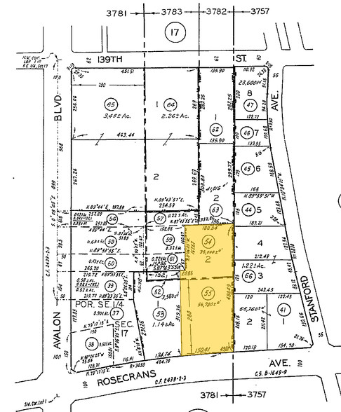 711 E Rosecrans Ave, Los Angeles, CA à louer - Plan cadastral – Image 2 sur 14