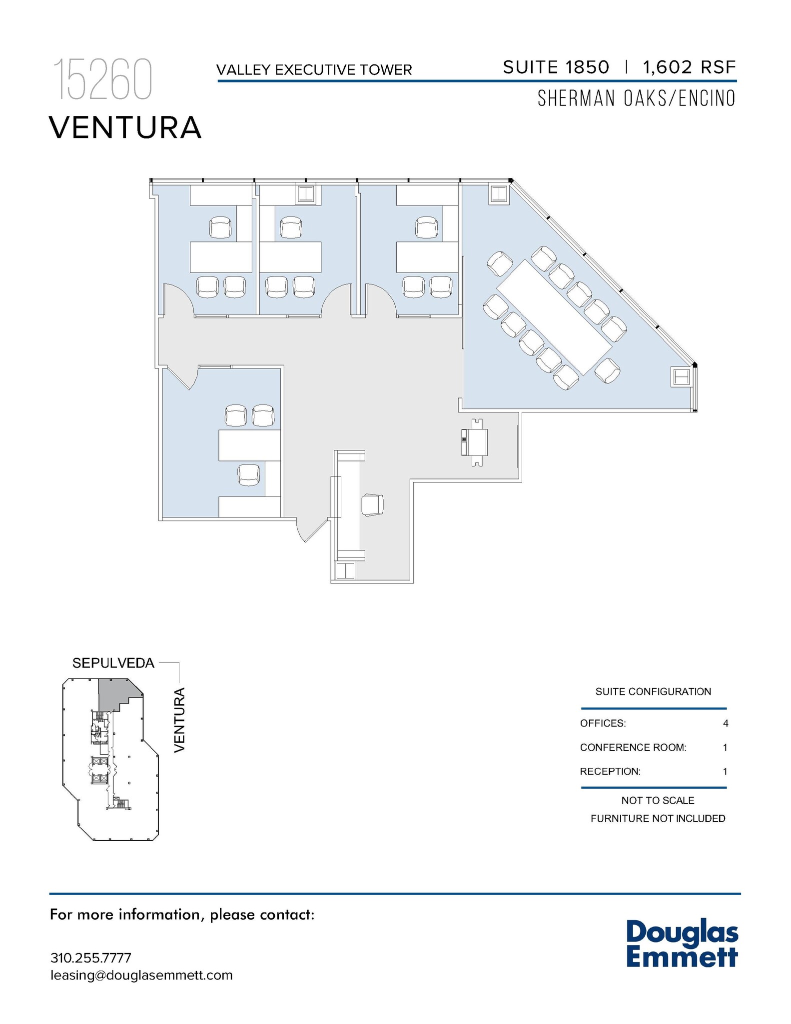 15260 Ventura Blvd, Sherman Oaks, CA à louer Plan d’étage– Image 1 sur 1