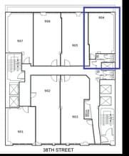 262 W 38th St, New York, NY à louer Plan d’étage– Image 1 sur 1