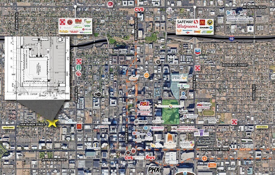 NEC 10th Ave & Van Buren St, Phoenix, AZ à louer - Photo de l’immeuble – Image 2 sur 2