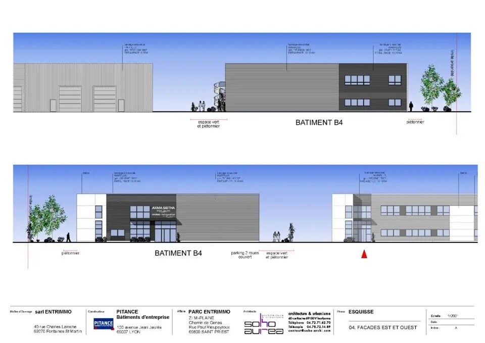 Local d’activités dans Saint-Priest à louer Plan d’étage– Image 1 sur 2