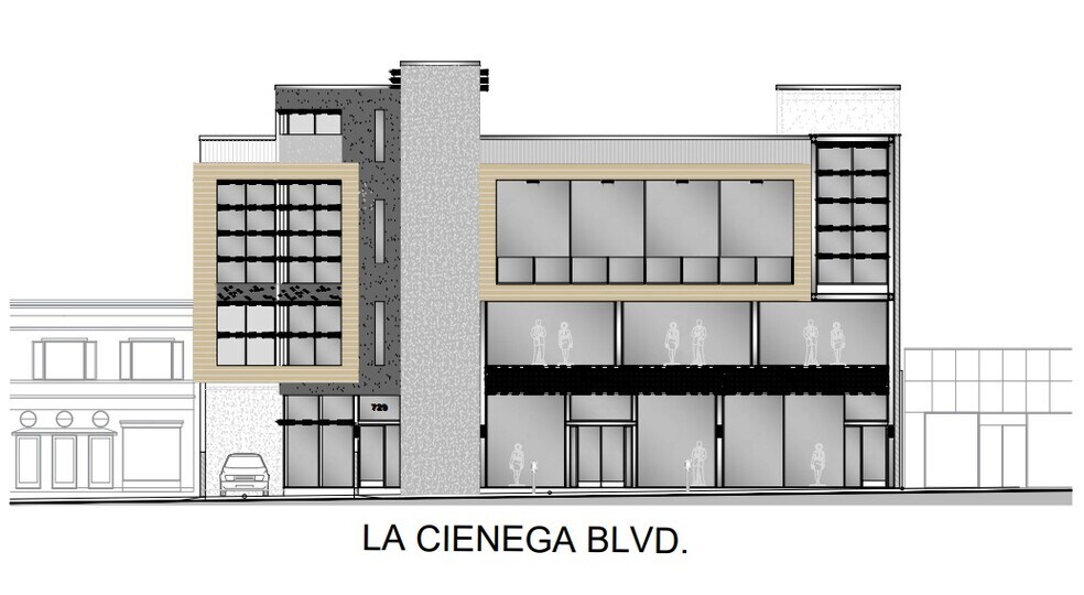 729-731 N La Cienega Blvd, Los Angeles, CA à louer - Photo de l’immeuble – Image 2 sur 7