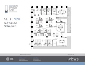 222 S Riverside Plz, Chicago, IL à louer Plan d’étage– Image 2 sur 2