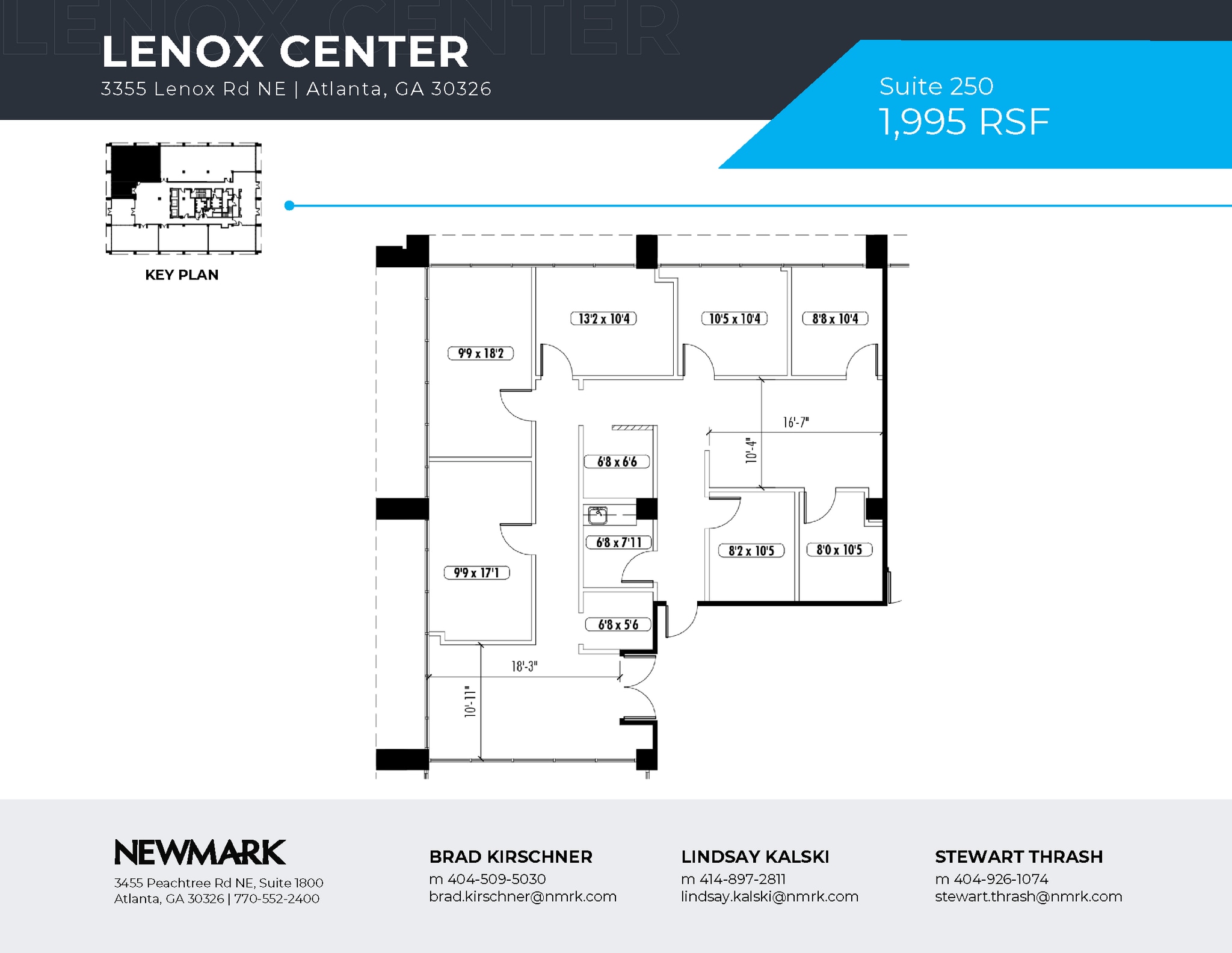 3355 Lenox Rd NE, Atlanta, GA à louer Plan d’étage– Image 1 sur 1