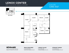 3355 Lenox Rd NE, Atlanta, GA à louer Plan d’étage– Image 1 sur 1
